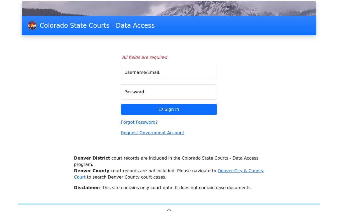 Loveland residents directory Colorado court name search fields