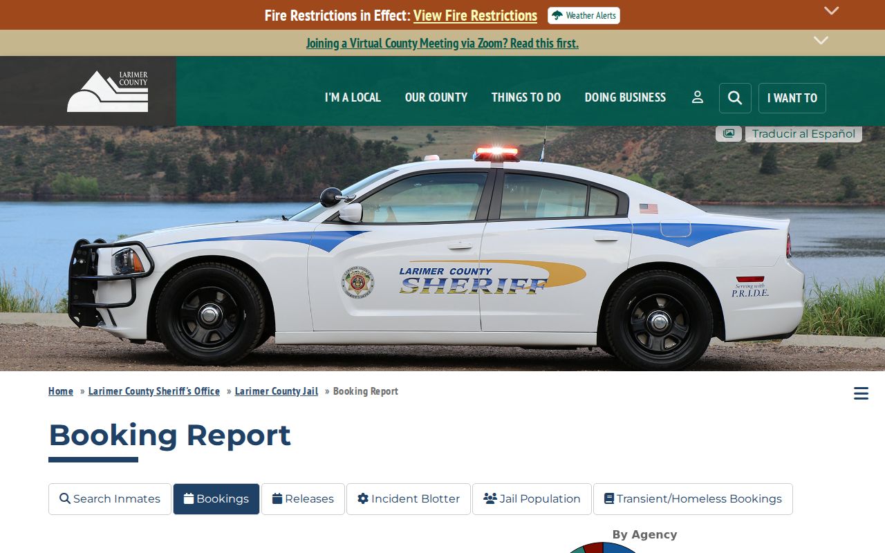 Loveland lookup booking report index detail
