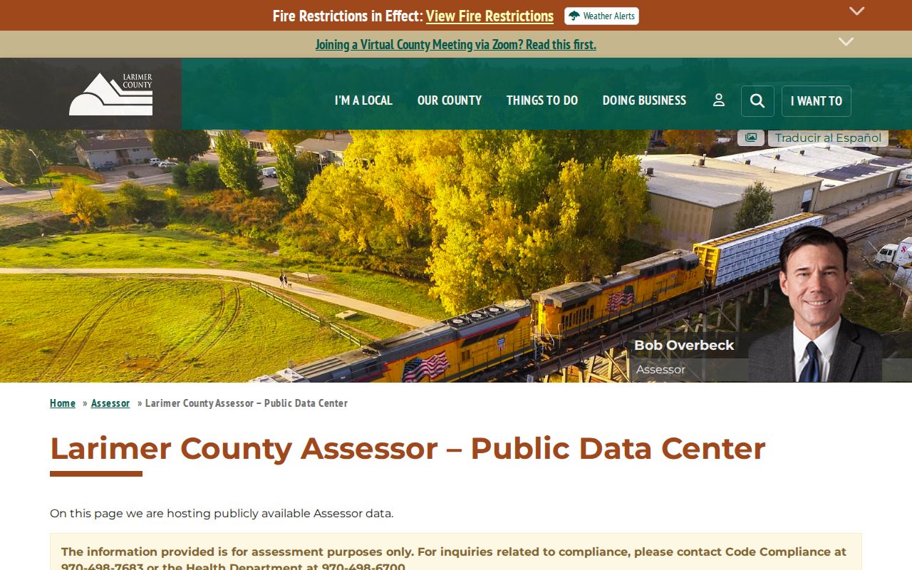 Loveland ZIP directory Assessor ZIP field data